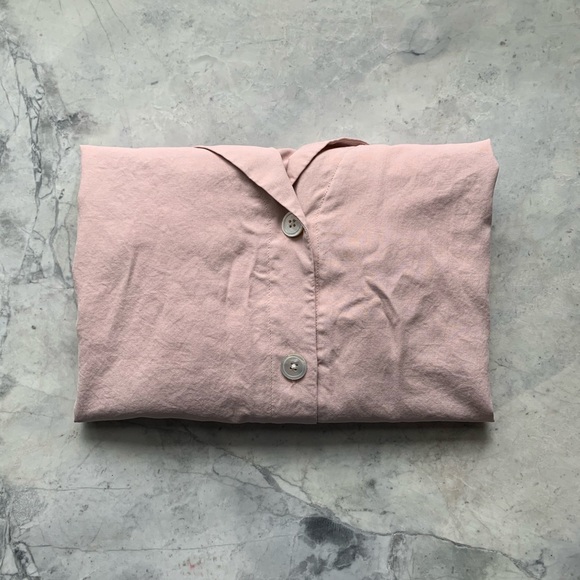 Everlane The Washable Silk Rose Pajama Set - Picture 7 of 8